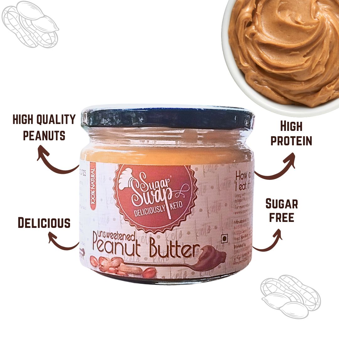 Keto Unsweetened Peanut Butter (300g)