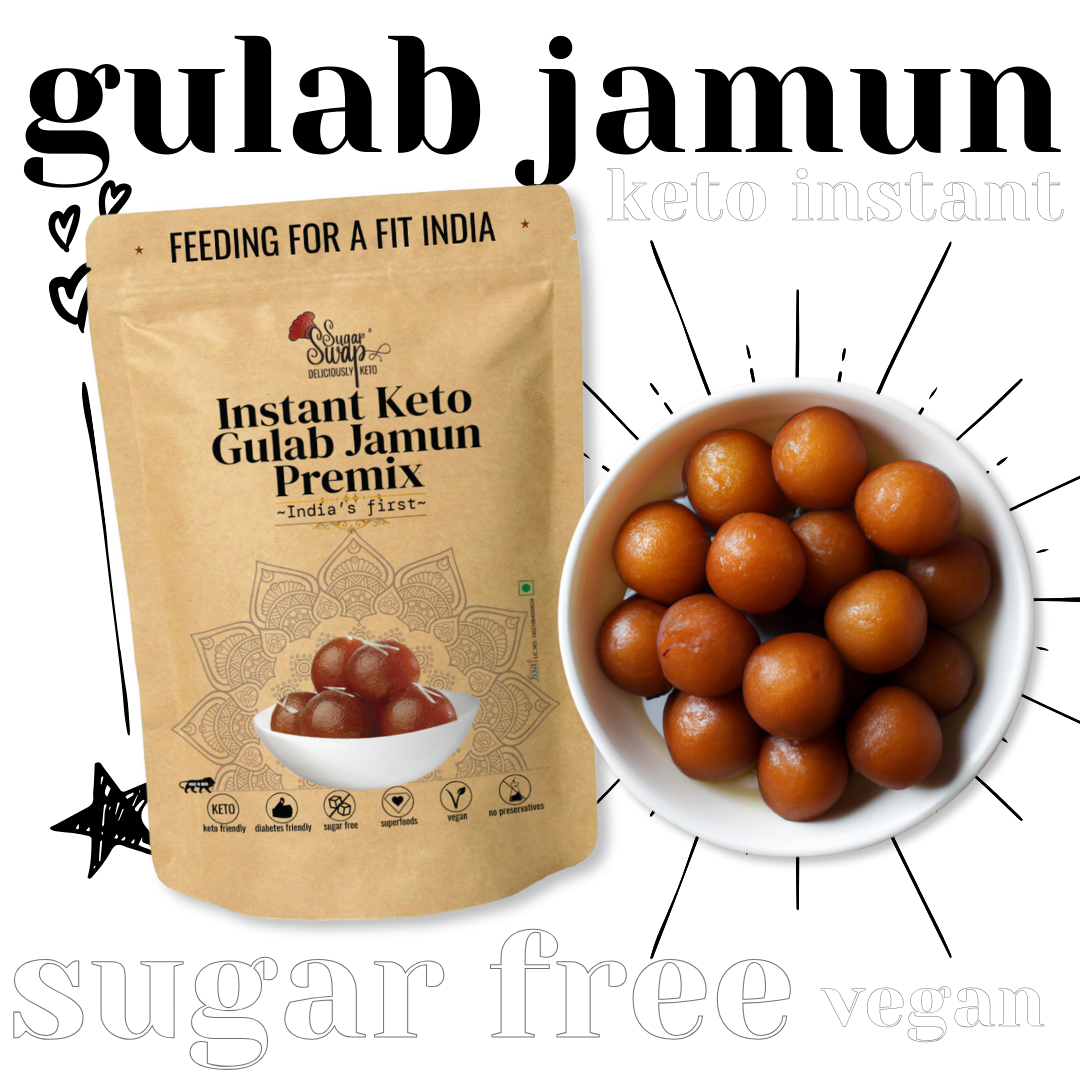 Keto Gulab Jamun Premix | Sugar free | Vegan | Instant