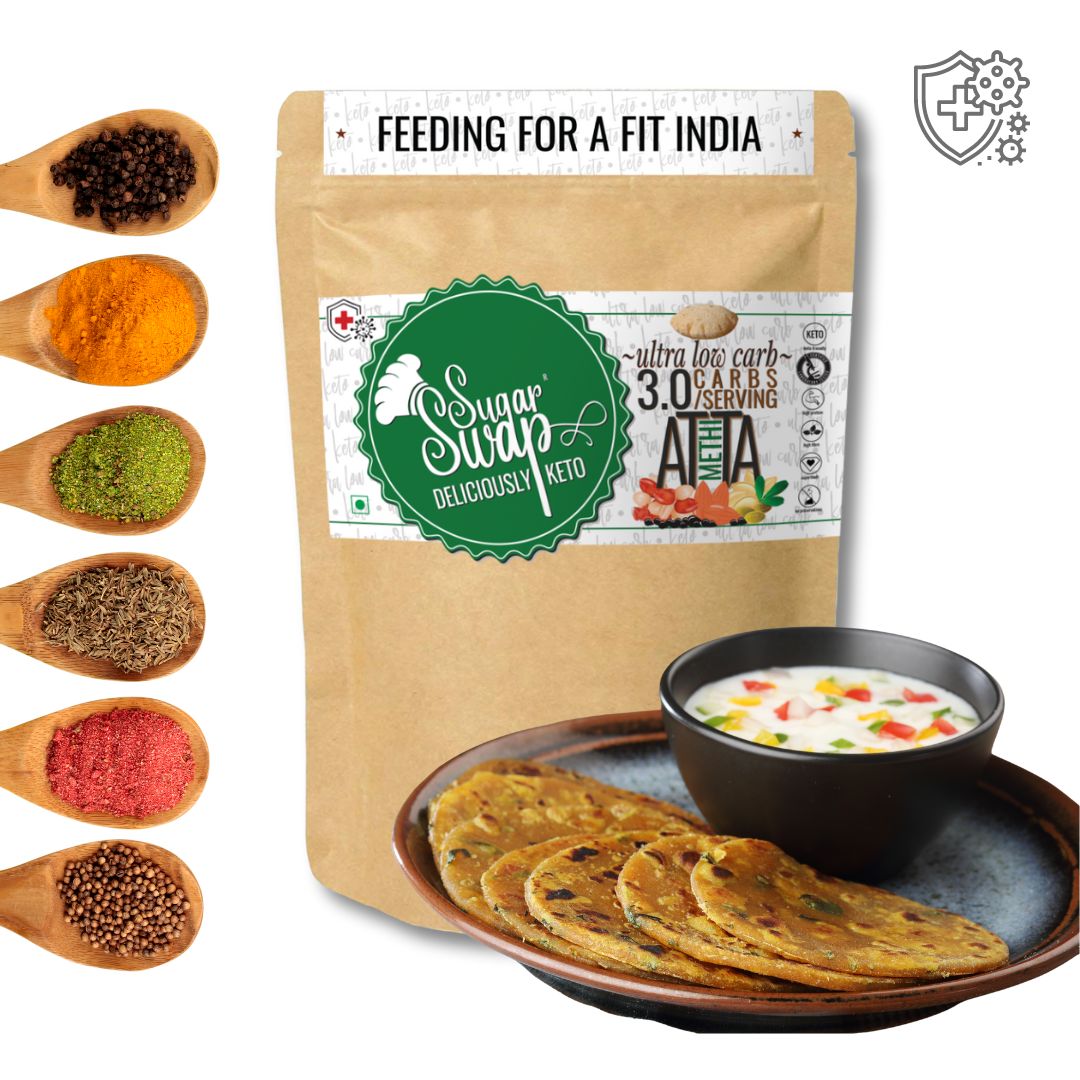 Sugar Swap - Keto flour (Methi) |  Healthy Atta | Sugar Free | Keto atta