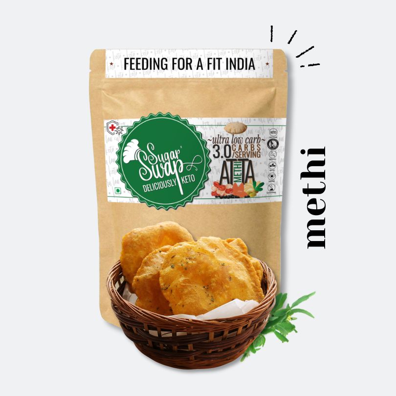 Sugar Swap - Keto flour (Methi) |  Healthy Atta | Sugar Free | Keto atta