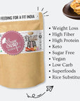 Sugar Swap - Keto Flour (Garlic) | Healthy Atta | Sugar Free | Keto atta