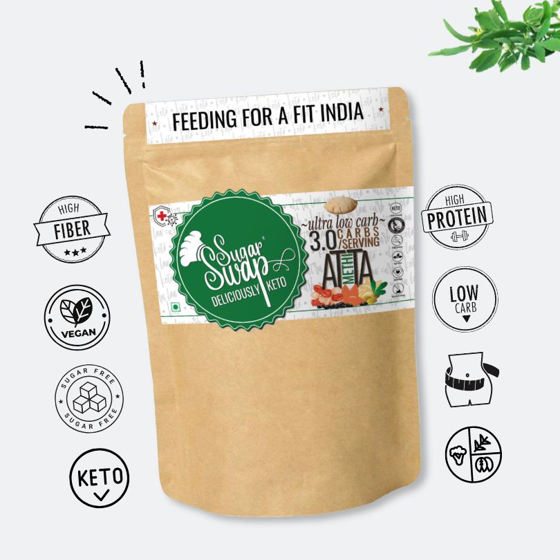 Sugar Swap - Keto flour (Methi) |  Healthy Atta | Sugar Free | Keto atta