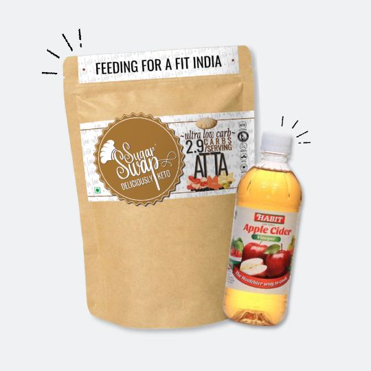 Sugar Swap Weight loss Kit | Sugar Swap Keto Atta + Apple Cider Vinegar Combo