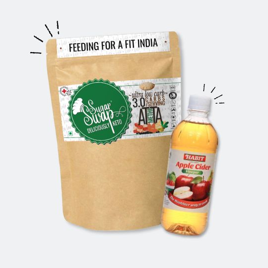 Sugar Swap Weight loss Kit | Sugar Swap Keto Atta + Apple Cider Vinegar Combo