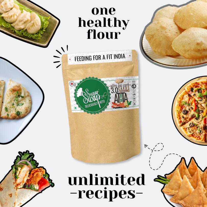Sugar Swap - Keto flour (Methi) |  Healthy Atta | Sugar Free | Keto atta