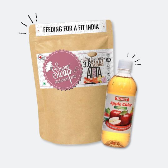 Sugar Swap Weight loss Kit | Sugar Swap Keto Atta + Apple Cider Vinegar Combo