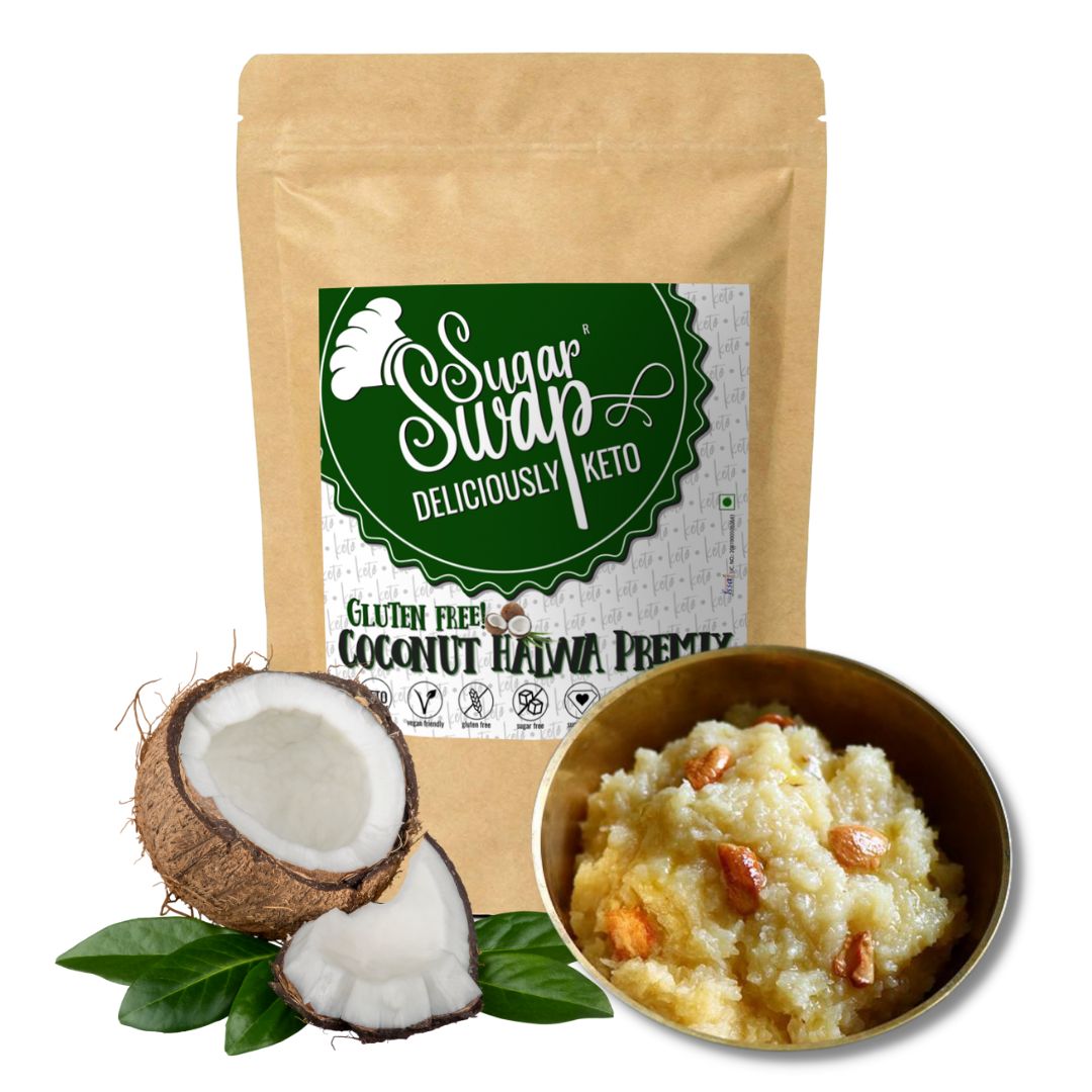 Instant Keto Coconut Halwa Premix | Sugarfree