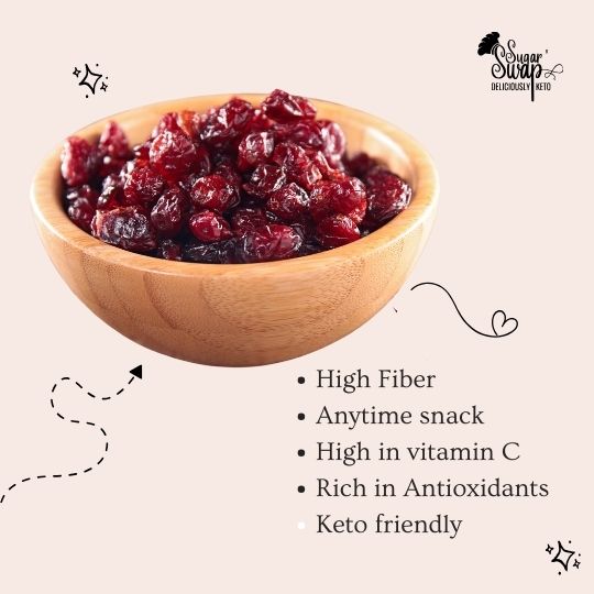 Sugar Swap Premium Cranberries | Tasty Snack for Kids and Adults | Quality Berries