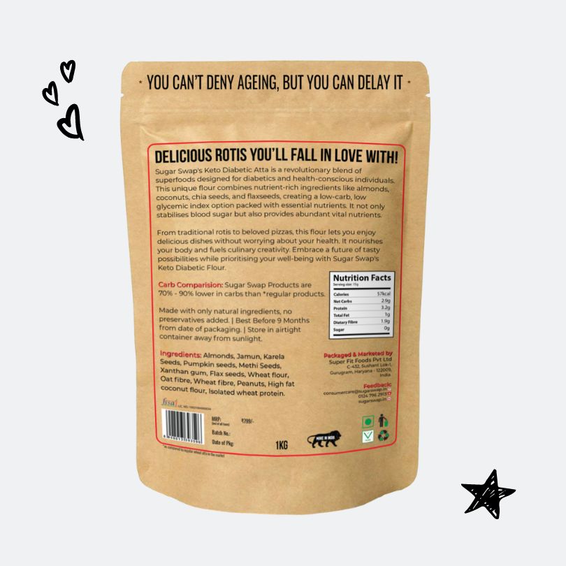 Sugar Swap's Diabetic Friendly Atta | Keto atta for diabetes