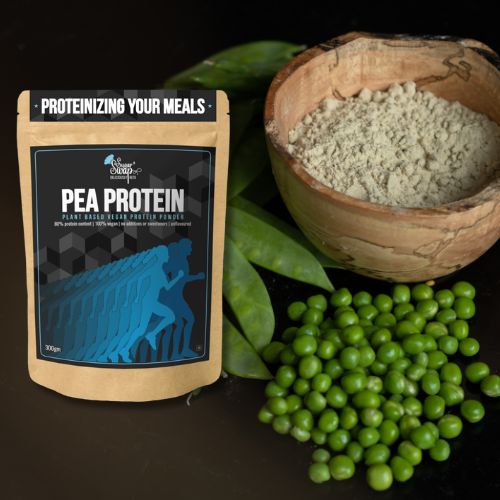 Pea Protein: Plant-based Vegan Protein Powder (300g) | Protein Mix For Atta - Make Rotis Protein Rich