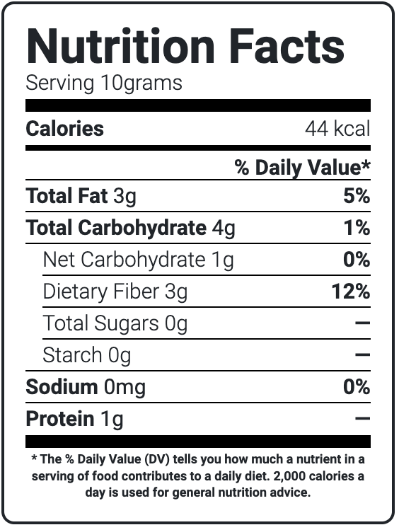 Keto Instant Chia Pudding Premix