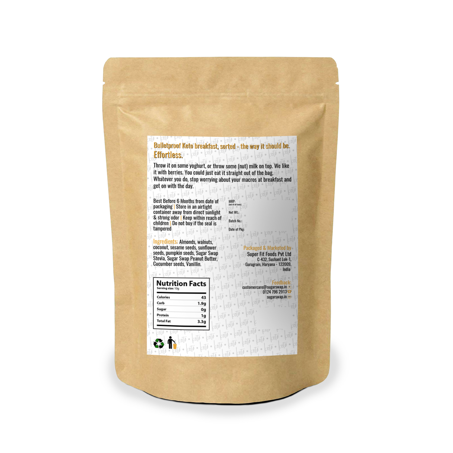 Sugar Swap Keto Granola