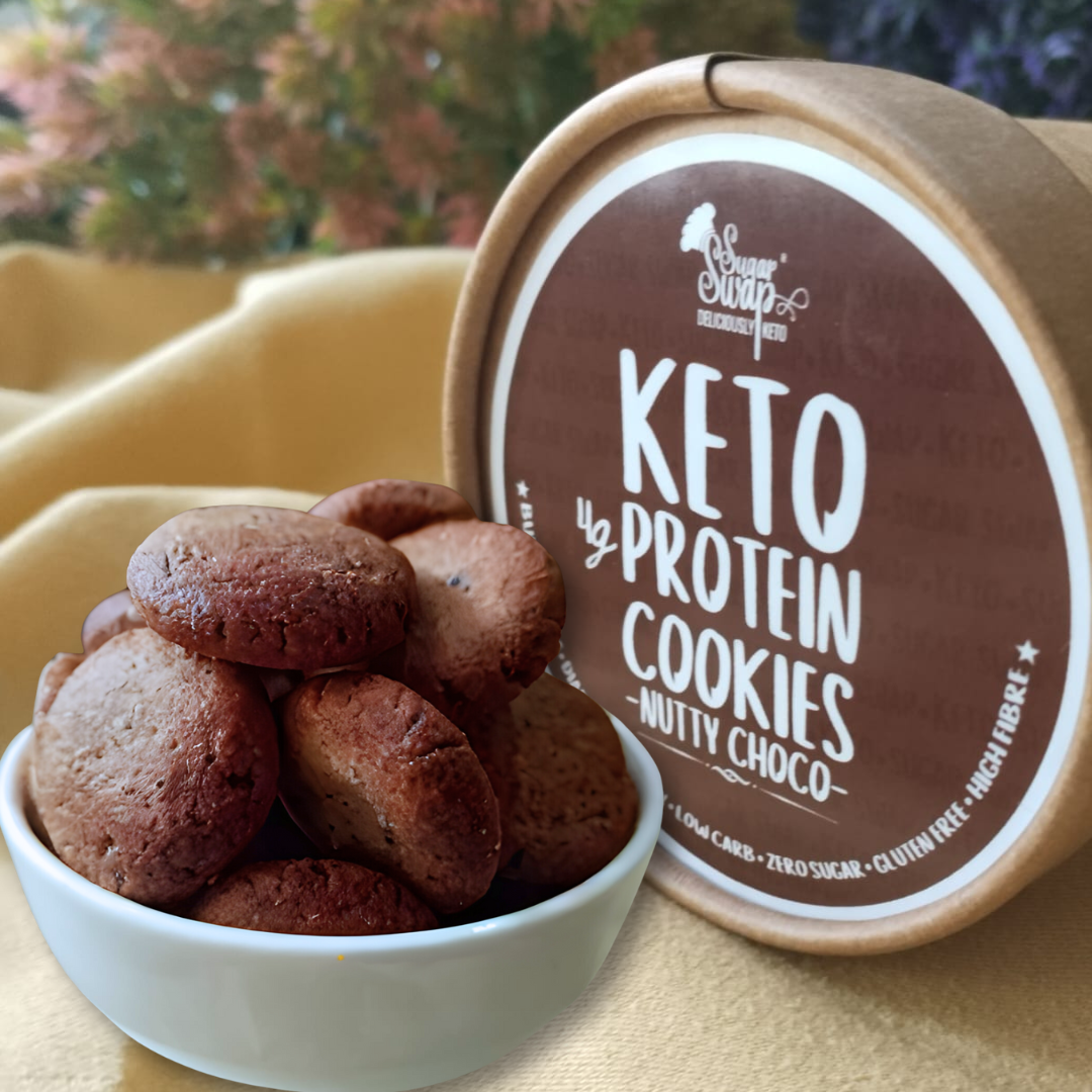 Sugar Swap Keto Protein Cookie Bites - Dark Chocolate (100g) | Sugar Free | Gluten Free