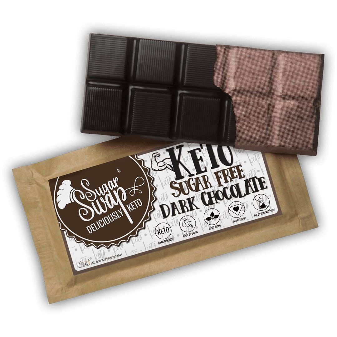 Keto Dark Chocolate – Sugar free - Pack of 2