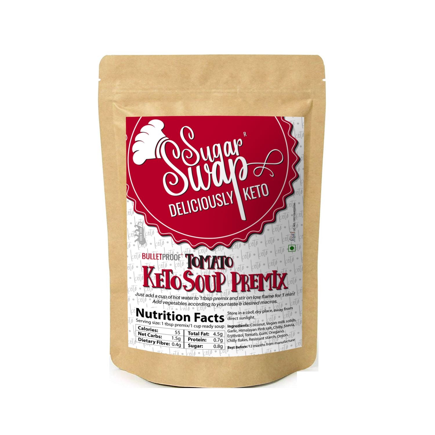 Keto Soup Premix - Tomato | 14 cups (70g)