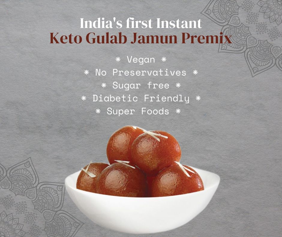 Keto Gulab Jamun Premix | Sugar free | Vegan | Instant