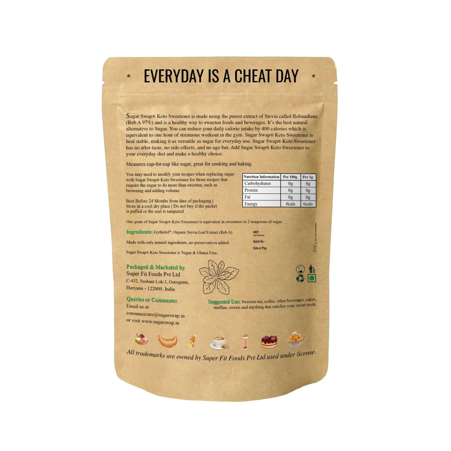 Zero SUGAR | Sugar Free sweetener | Keto Sweetener