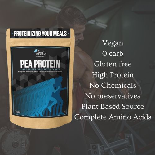 Pea Protein: Plant-based Vegan Protein Powder (300g) | Protein Mix For Atta - Make Rotis Protein Rich